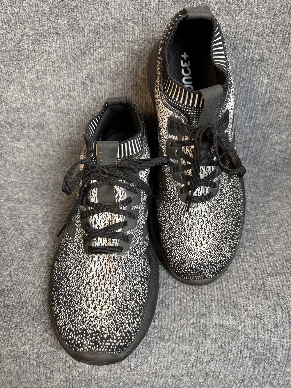 Adidas Purebounce White Cloud Core Black Knit Sneakers Men’s Size US 12